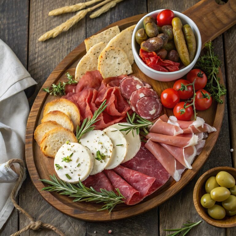 Antipasti abbondanti del menu Vecchia Trattoria Romani
