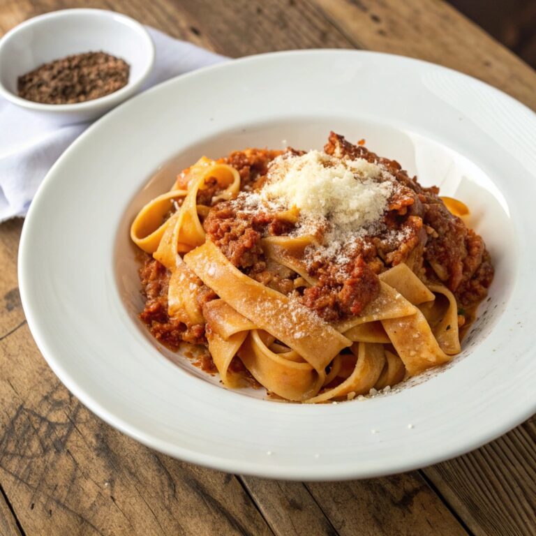 Tagliatelle al rag&ugrave; alla bolognese autentiche